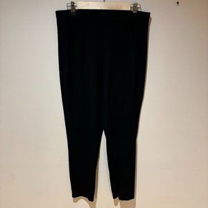Eileen Fisher EEVF Slim Ankle Pants - Medium, Black